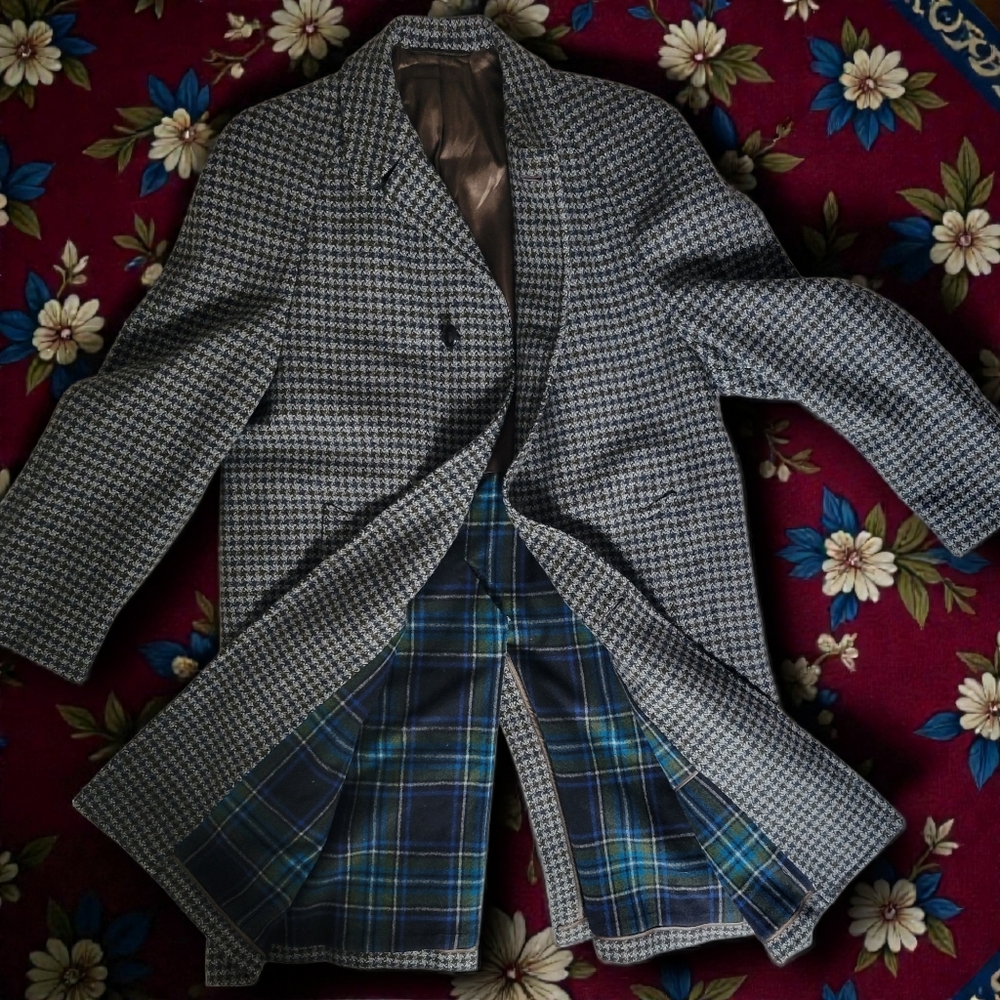 Men's Vintage Tweed Overcoat